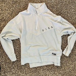 VS pink quarter zip sweatshirt